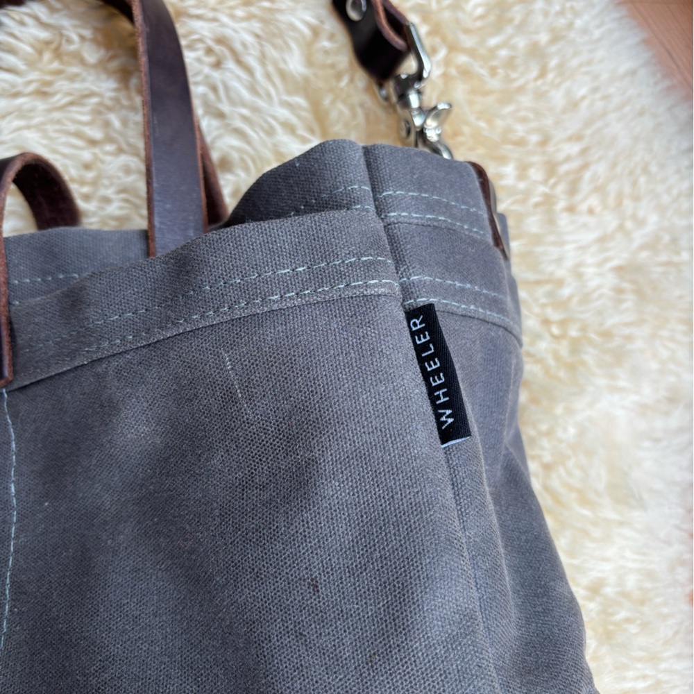 Wheeler Waxed Canvas and Leather Tool Bag - Picture 3 of 13